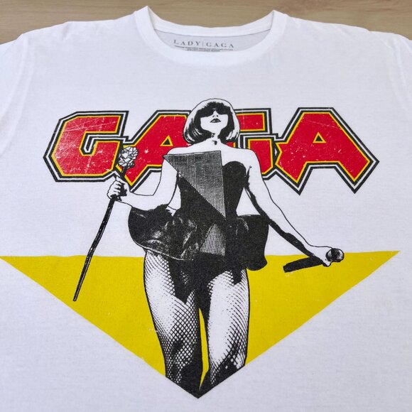 Lady Gaga Licensed Merchandise Metal Oversized Tee UNISEX Large / 80s Aesthetic - Picture 11 of 14